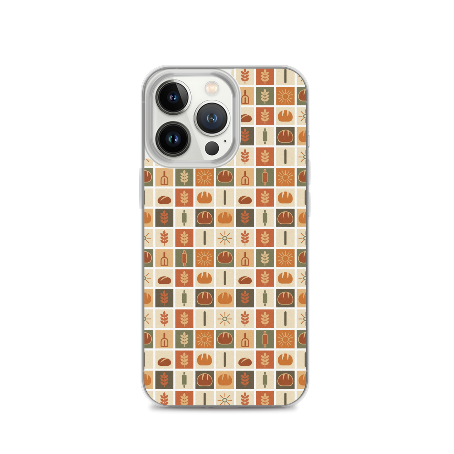 Retro Bread Stamp Clear Case for iPhone® iPhone 13 Pro Bags & Accessories > Phone Cases ZomaModa