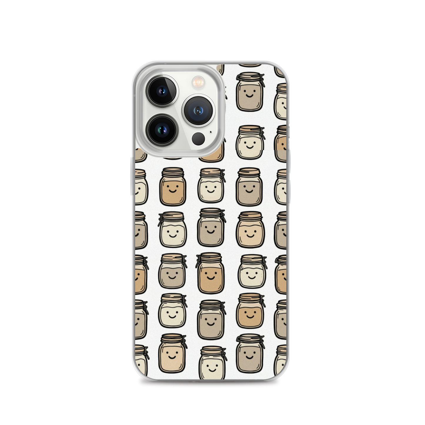 Cute Sourdough Starter Jars Clear Case for iPhone® iPhone 13 Pro Bags & Accessories > Phone Cases ZomaModa