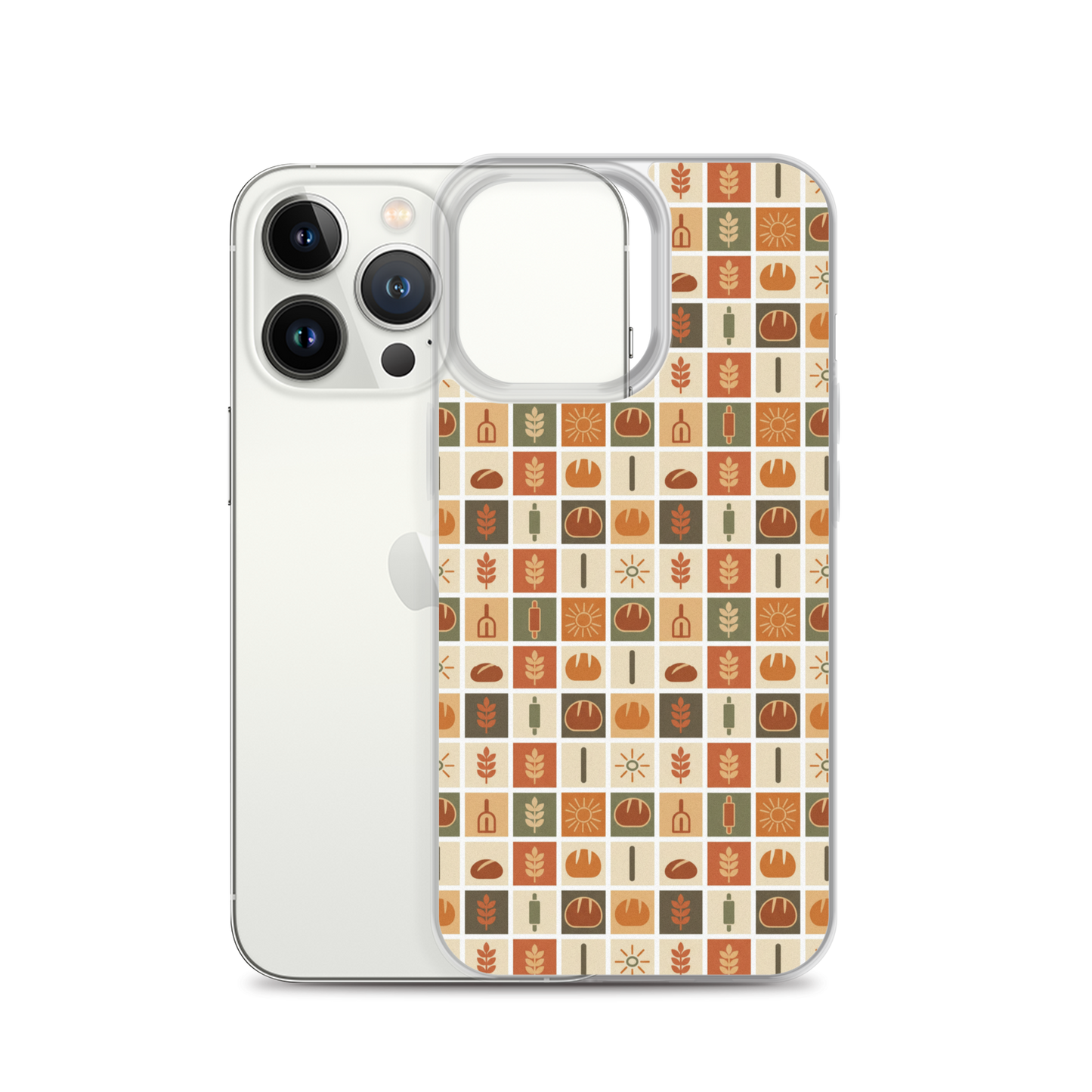 Retro Bread Stamp Clear Case for iPhone® Bags & Accessories > Phone Cases ZomaModa