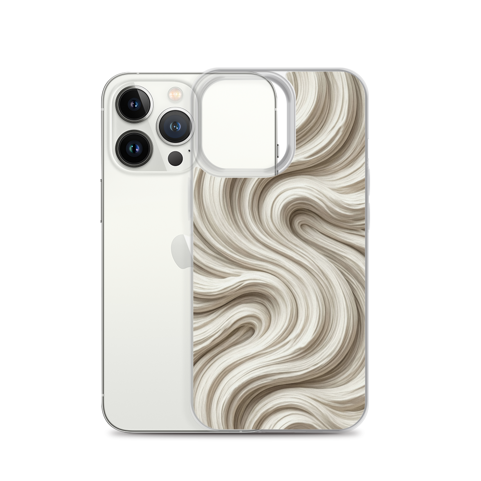 Minimal Flour Swirl Baking Clear Case for iPhone® Bags & Accessories > Phone Cases ZomaModa