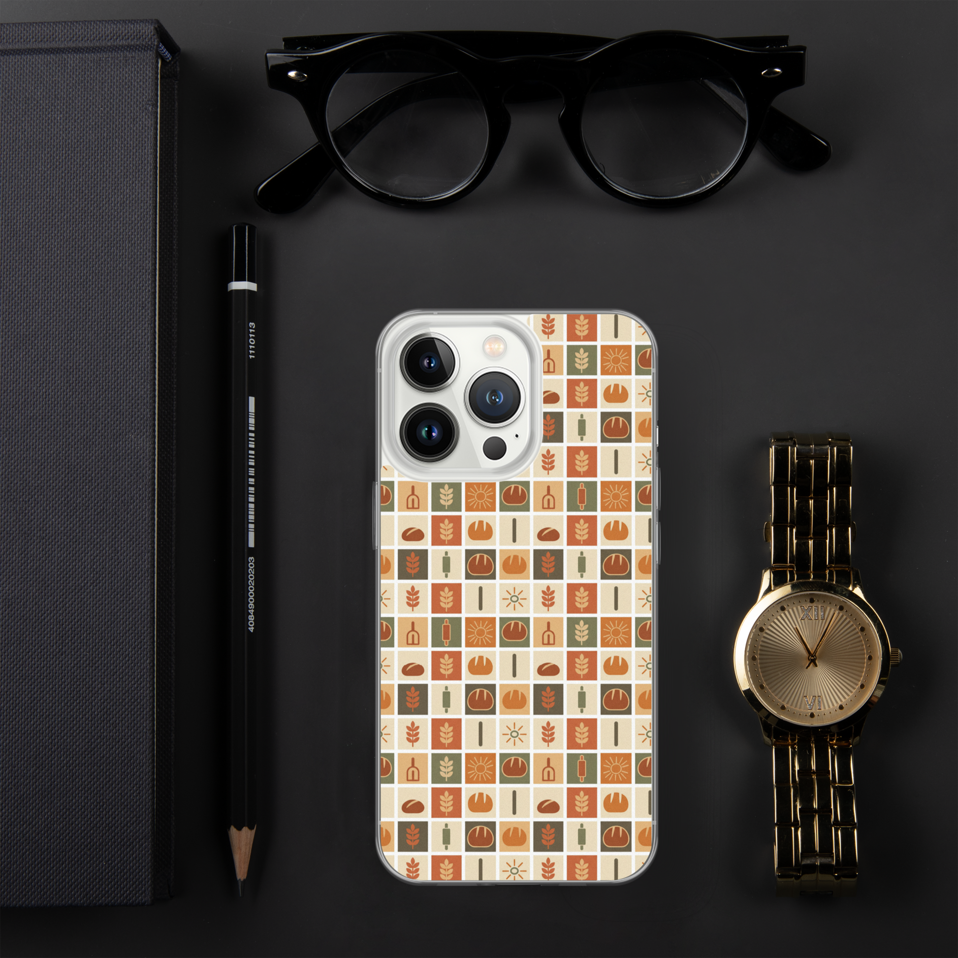 Retro Bread Stamp Clear Case for iPhone® Bags & Accessories > Phone Cases ZomaModa
