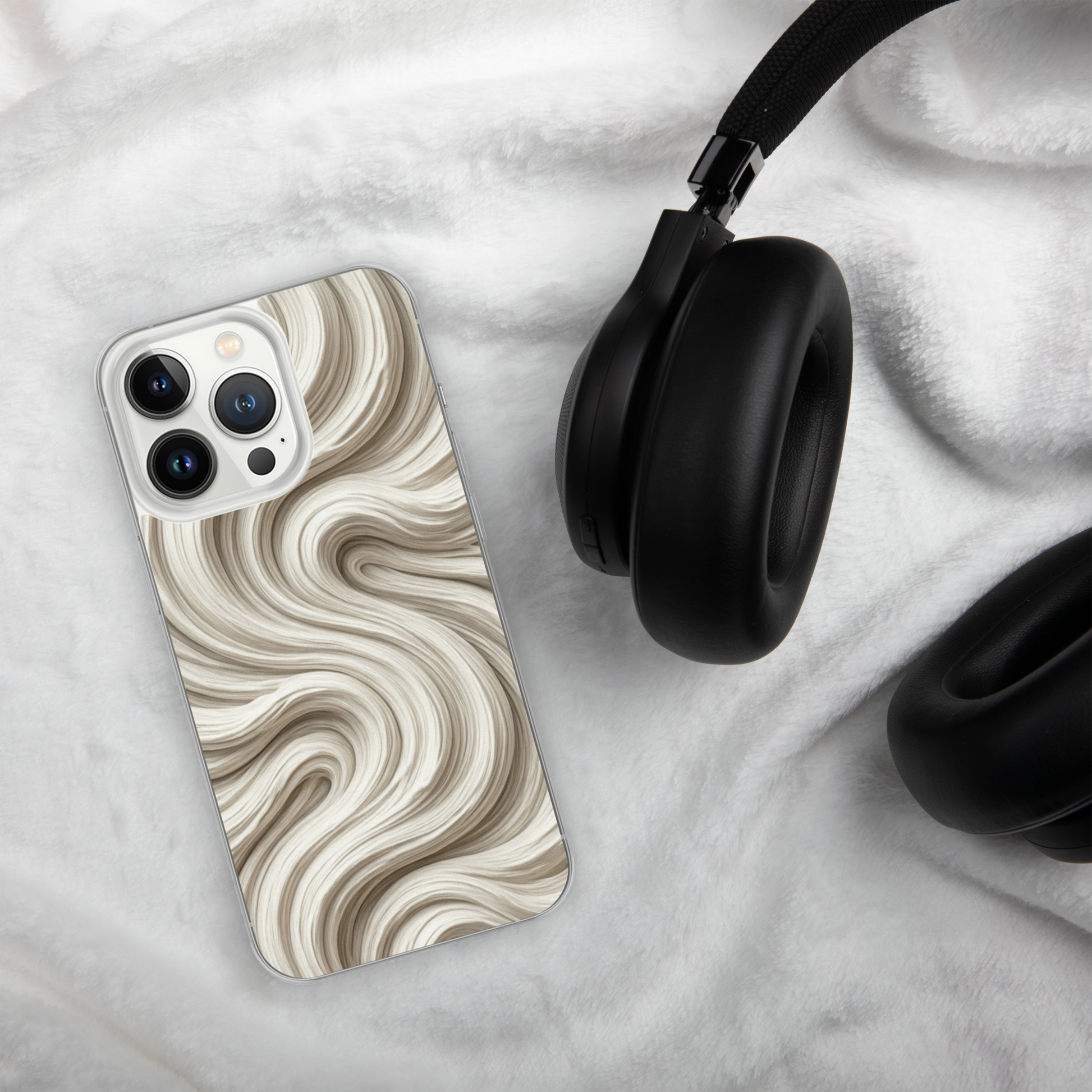 Minimal Flour Swirl Baking Clear Case for iPhone® Bags & Accessories > Phone Cases ZomaModa