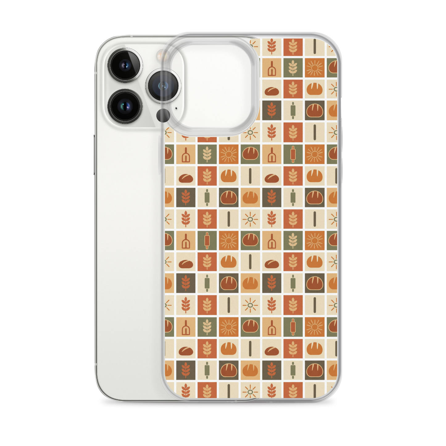 Retro Bread Stamp Clear Case for iPhone® Bags & Accessories > Phone Cases ZomaModa