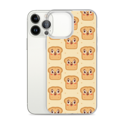Funny Bread Faces Clear Case for iPhone® Bags & Accessories > Phone Cases ZomaModa