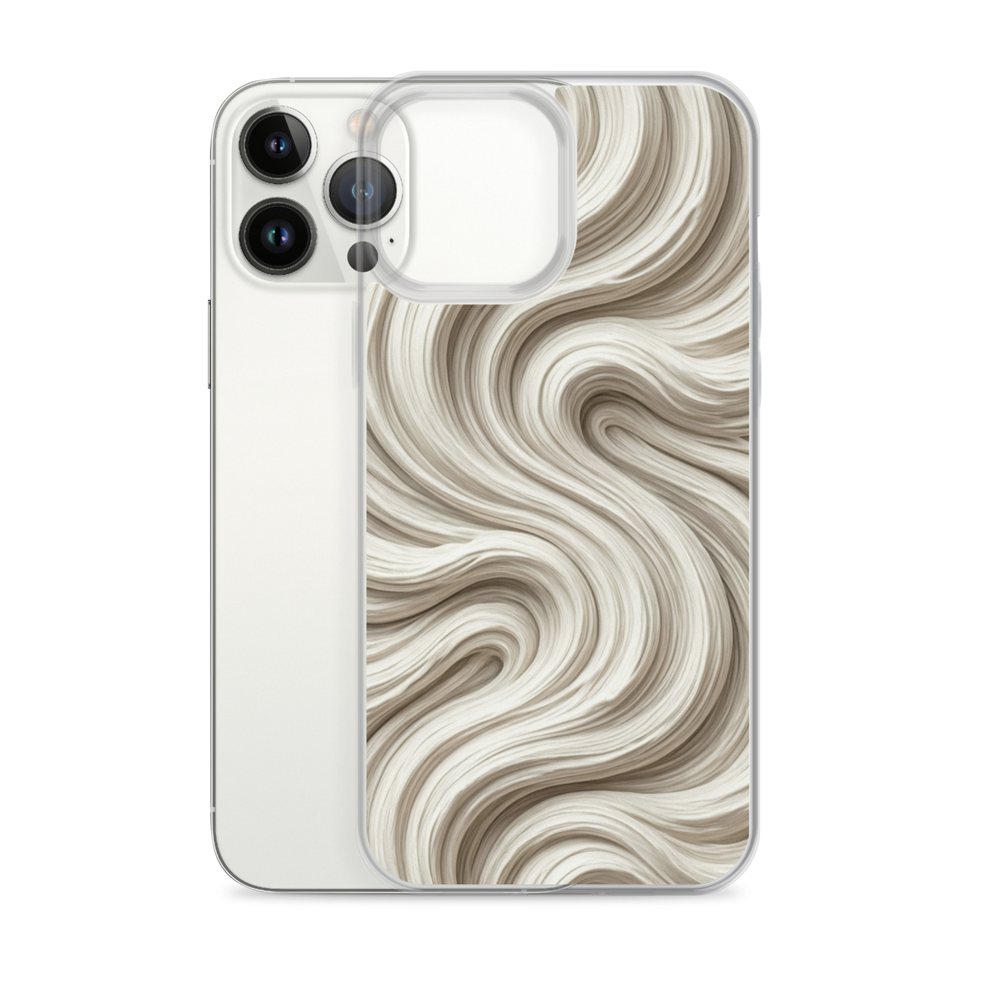 Minimal Flour Swirl Baking Clear Case for iPhone® Bags & Accessories > Phone Cases ZomaModa