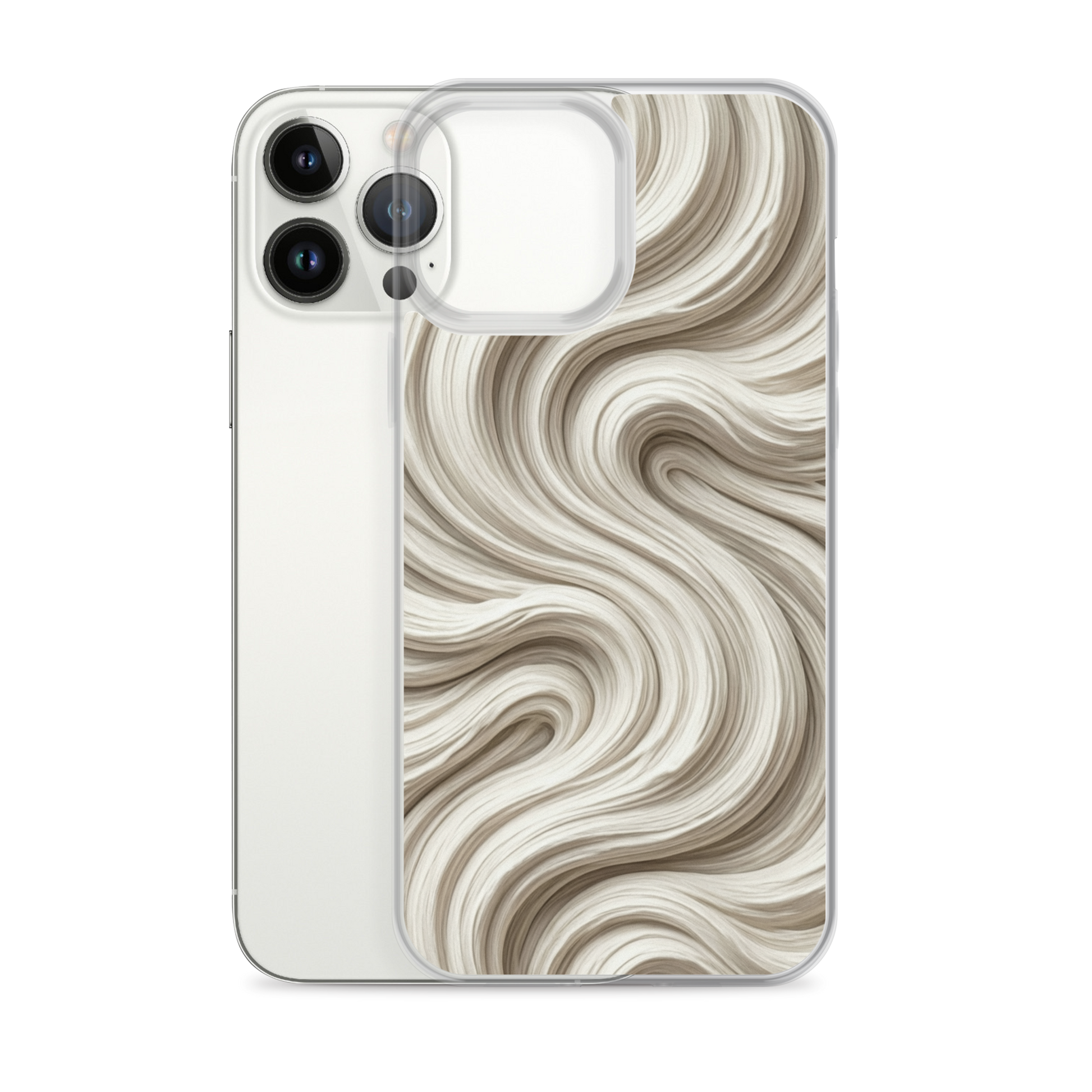 Minimal Flour Swirl Baking Clear Case for iPhone® Bags & Accessories > Phone Cases ZomaModa
