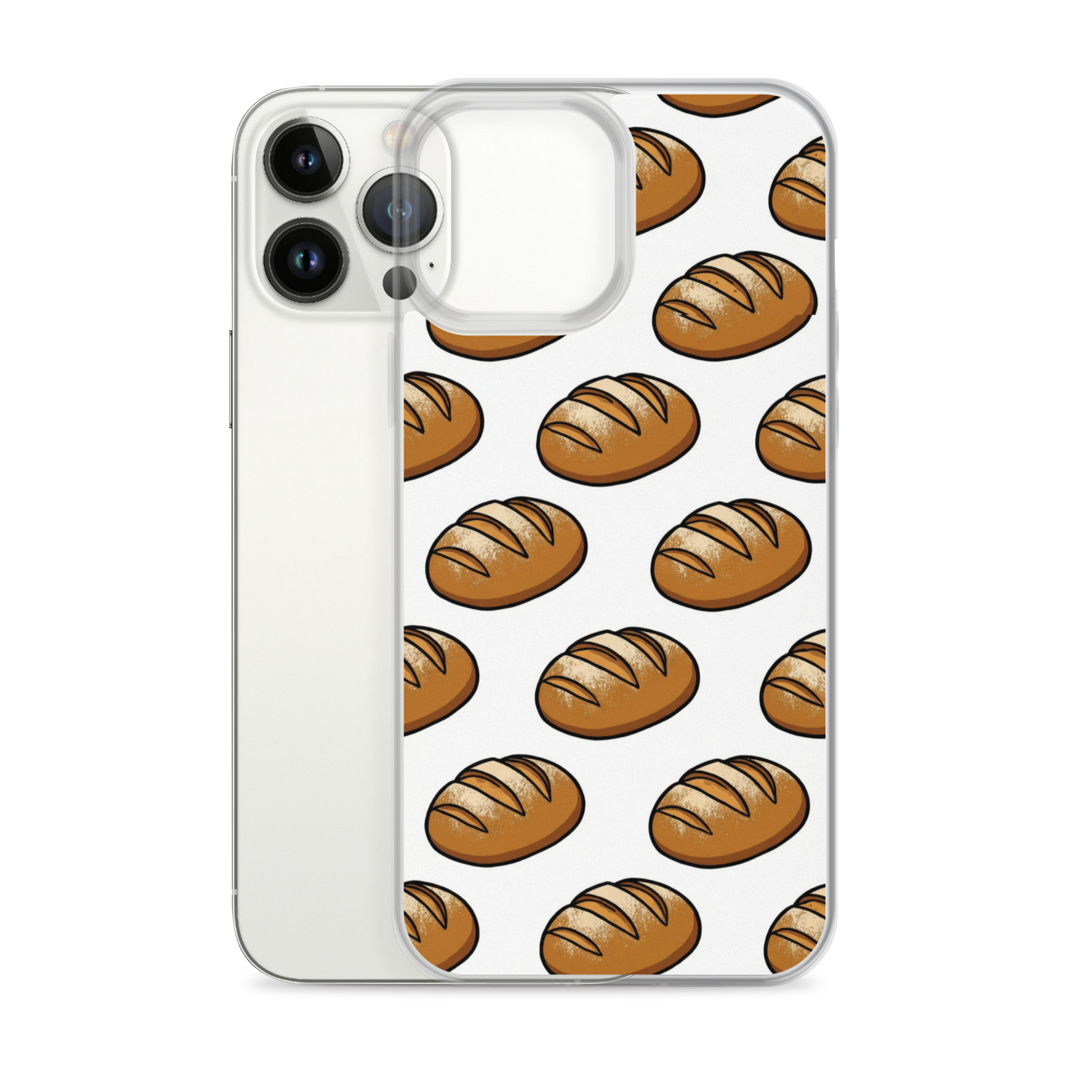 Floating Sourdough Loaves Pattern Clear Case for iPhone® Bags & Accessories > Phone Cases ZomaModa