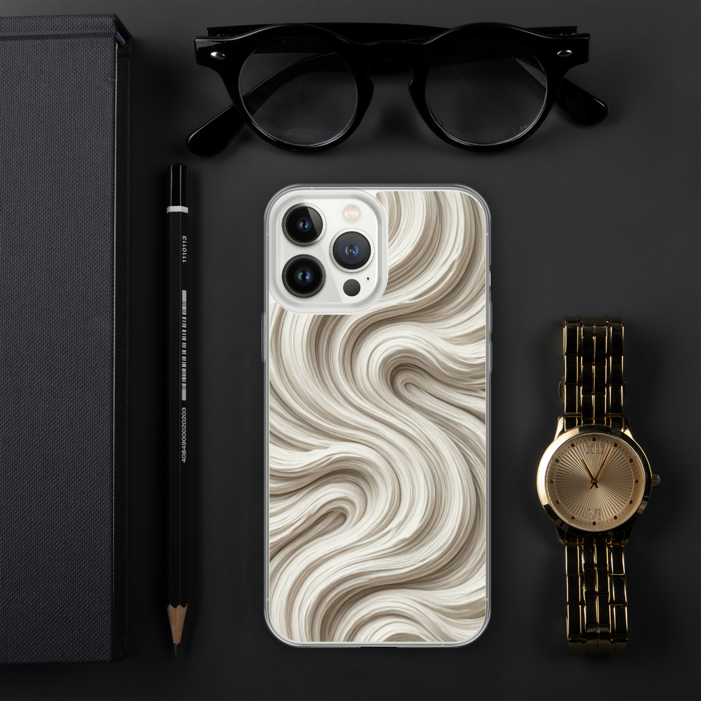 Minimal Flour Swirl Baking Clear Case for iPhone® Bags & Accessories > Phone Cases ZomaModa