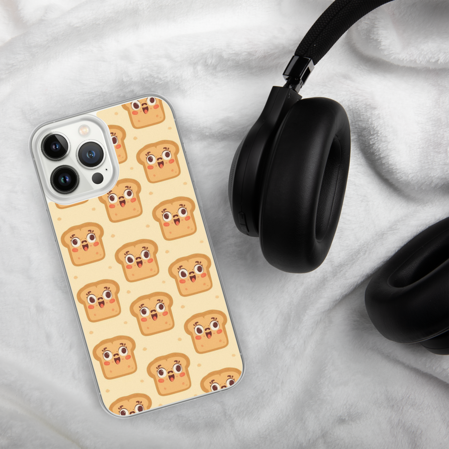 Funny Bread Faces Clear Case for iPhone® Bags & Accessories > Phone Cases ZomaModa