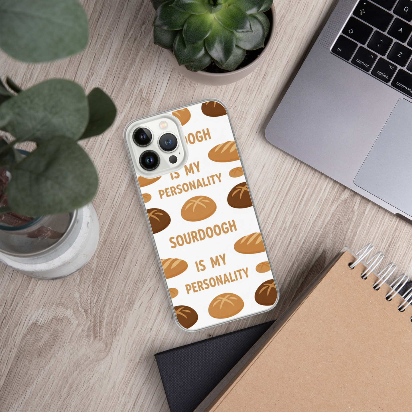 Sourdough Is My Personality Clear Case for iPhone® Bags & Accessories > Phone Cases ZomaModa