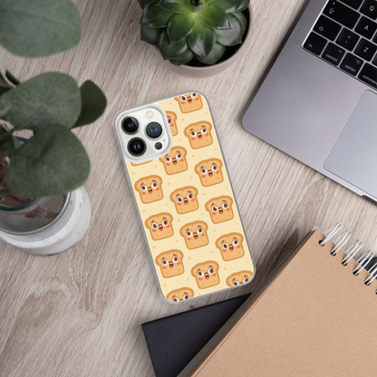 Funny Bread Faces Clear Case for iPhone® Bags & Accessories > Phone Cases ZomaModa