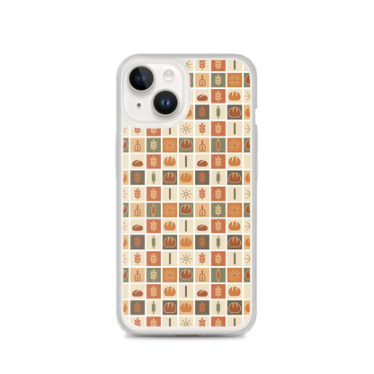 Retro Bread Stamp Clear Case for iPhone® iPhone 14 Bags & Accessories > Phone Cases ZomaModa