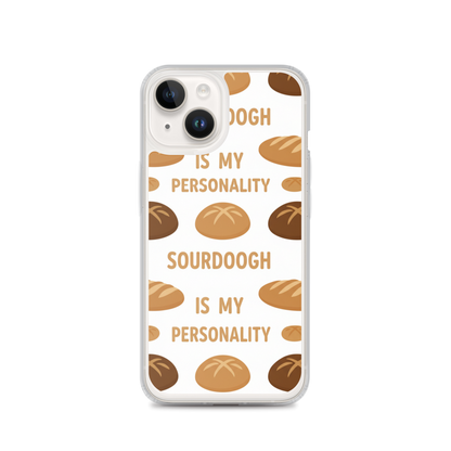 Sourdough Is My Personality Clear Case for iPhone® iPhone 14 Bags & Accessories > Phone Cases ZomaModa
