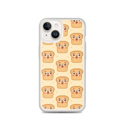 Funny Bread Faces Clear Case for iPhone® iPhone 14 Bags & Accessories > Phone Cases ZomaModa