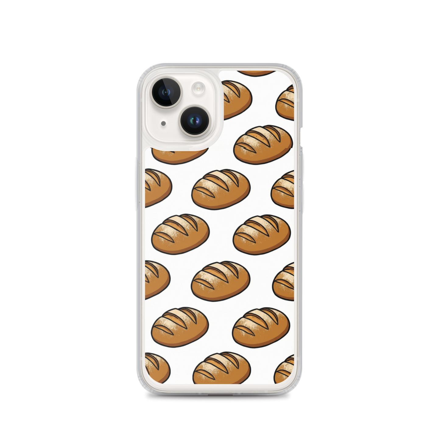 Floating Sourdough Loaves Pattern Clear Case for iPhone® iPhone 14 Bags & Accessories > Phone Cases ZomaModa