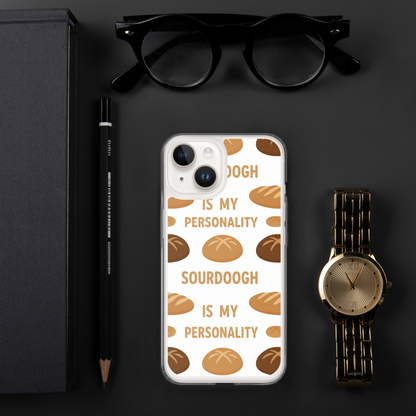 Sourdough Is My Personality Clear Case for iPhone® Bags & Accessories > Phone Cases ZomaModa