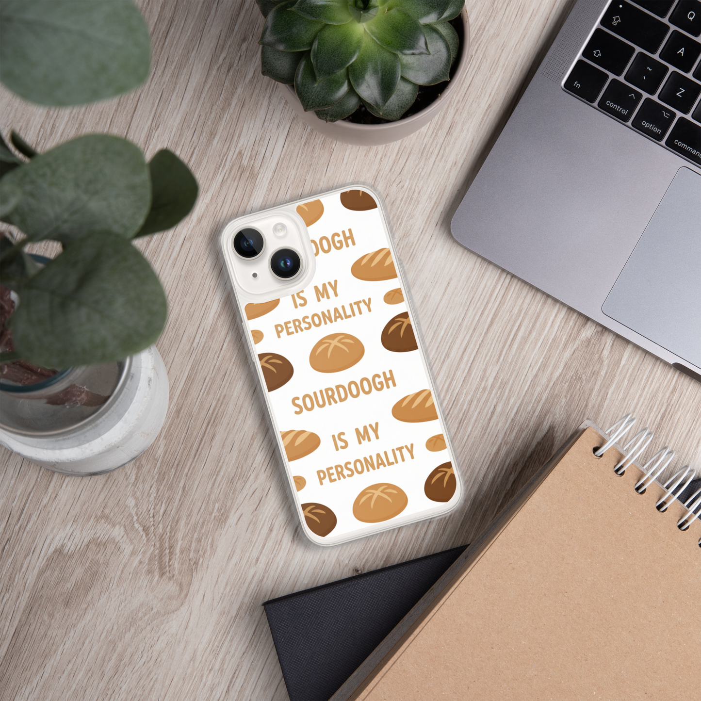 Sourdough Is My Personality Clear Case for iPhone® Bags & Accessories > Phone Cases ZomaModa