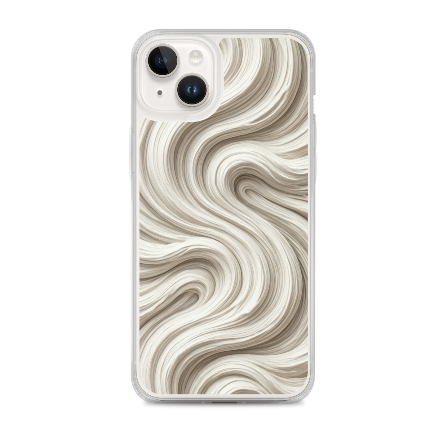 Minimal Flour Swirl Baking Clear Case for iPhone® iPhone 14 Plus Bags & Accessories > Phone Cases ZomaModa