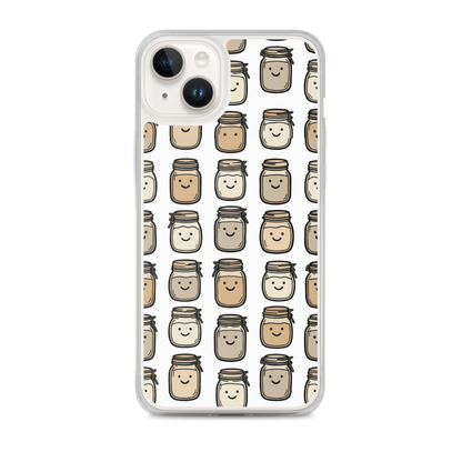 Cute Sourdough Starter Jars Clear Case for iPhone® iPhone 14 Plus Bags & Accessories > Phone Cases ZomaModa
