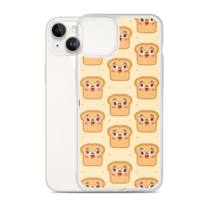 Funny Bread Faces Clear Case for iPhone® Bags & Accessories > Phone Cases ZomaModa
