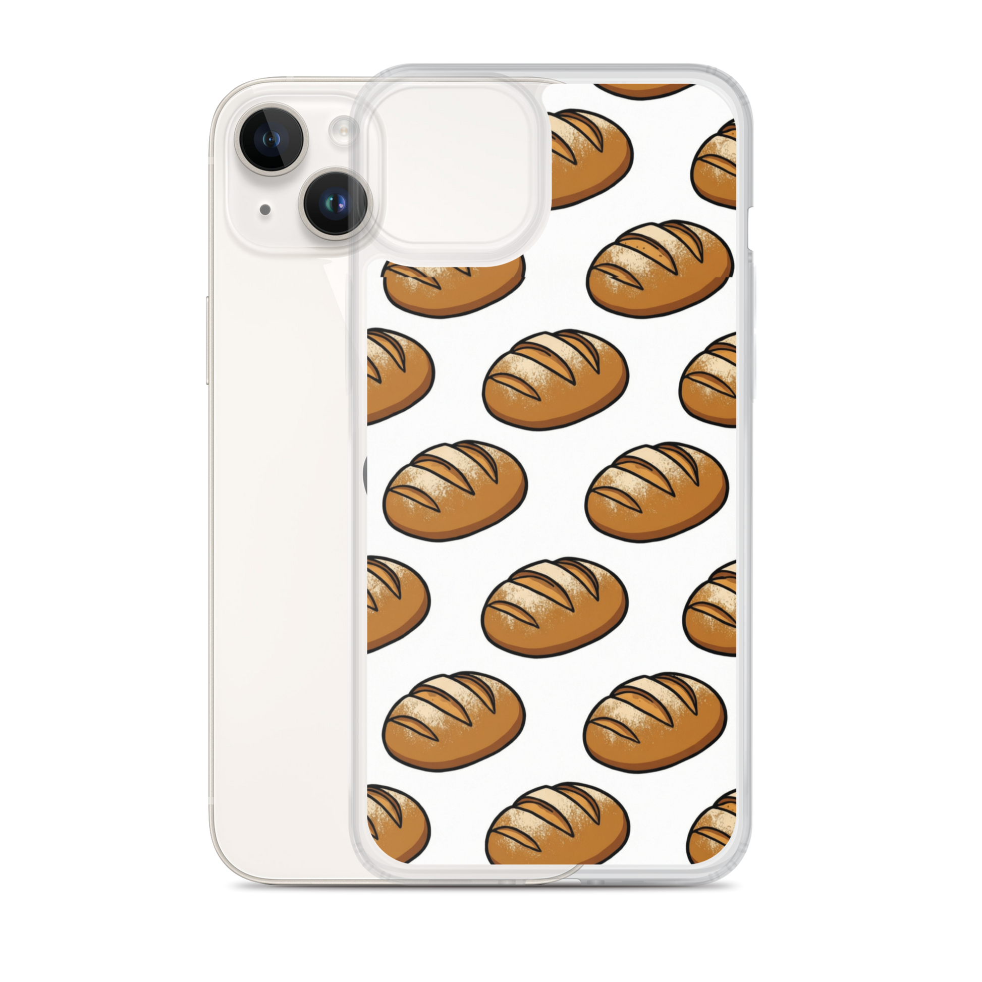 Floating Sourdough Loaves Pattern Clear Case for iPhone® Bags & Accessories > Phone Cases ZomaModa