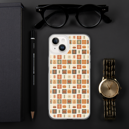Retro Bread Stamp Clear Case for iPhone® Bags & Accessories > Phone Cases ZomaModa