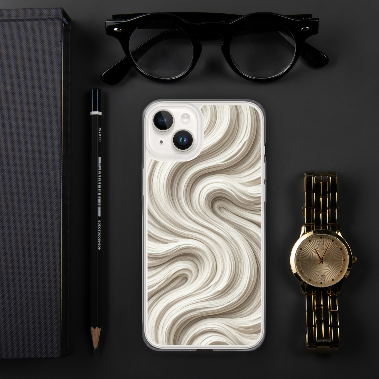 Minimal Flour Swirl Baking Clear Case for iPhone® Bags & Accessories > Phone Cases ZomaModa