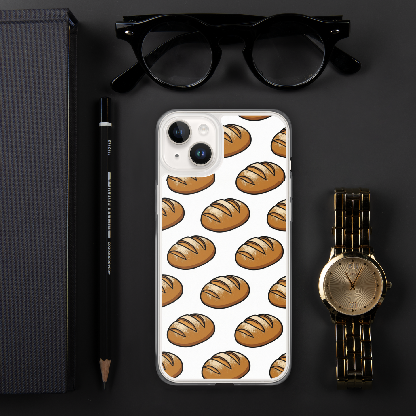 Floating Sourdough Loaves Pattern Clear Case for iPhone® Bags & Accessories > Phone Cases ZomaModa