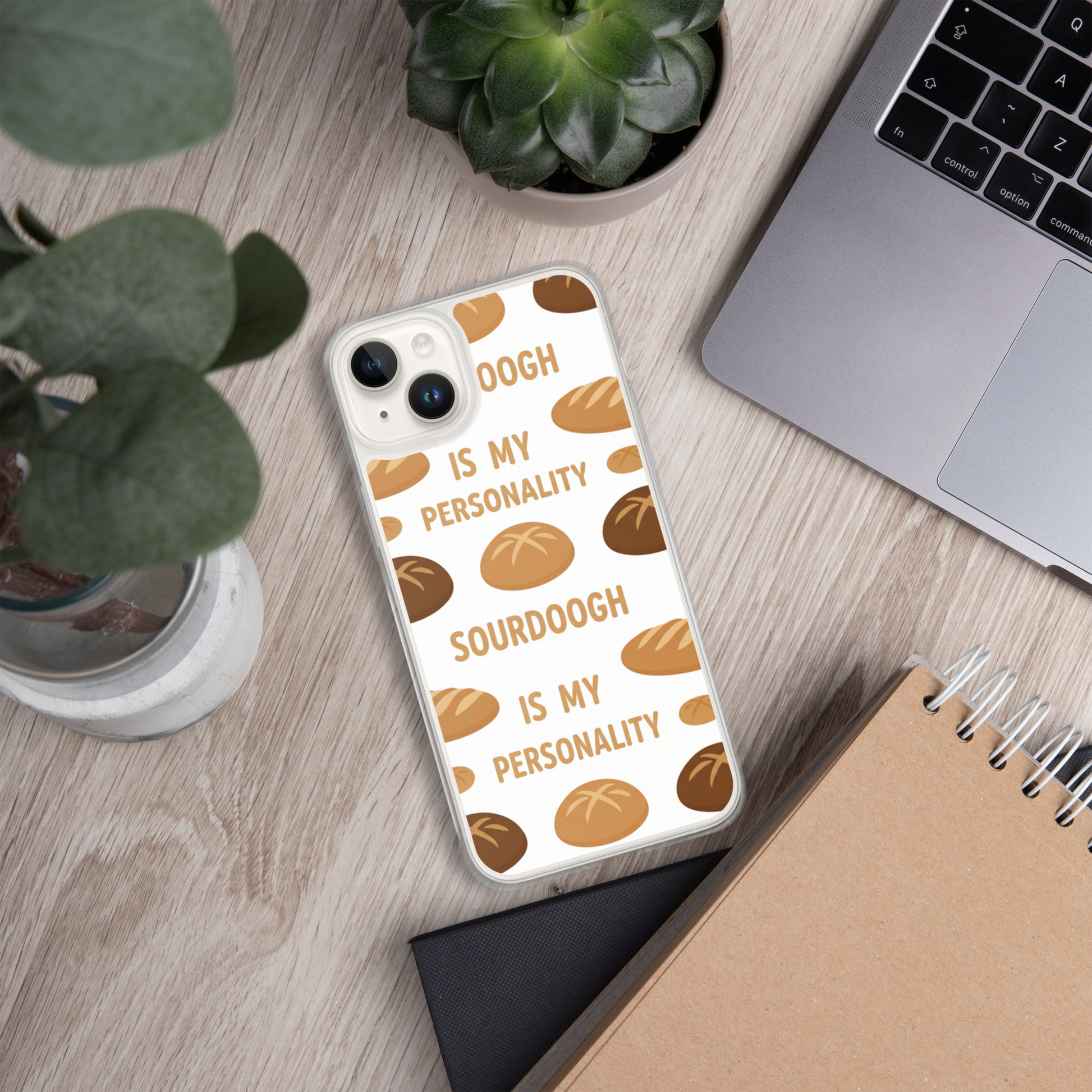 Sourdough Is My Personality Clear Case for iPhone® Bags & Accessories > Phone Cases ZomaModa