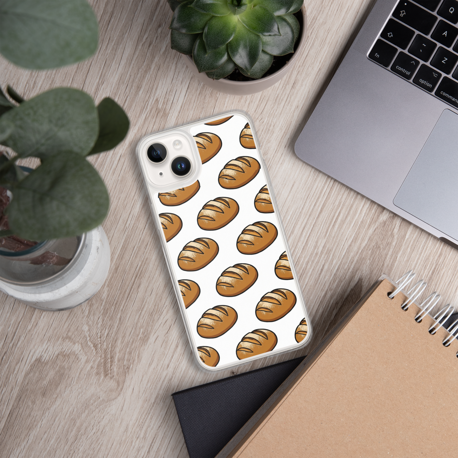Floating Sourdough Loaves Pattern Clear Case for iPhone® Bags & Accessories > Phone Cases ZomaModa