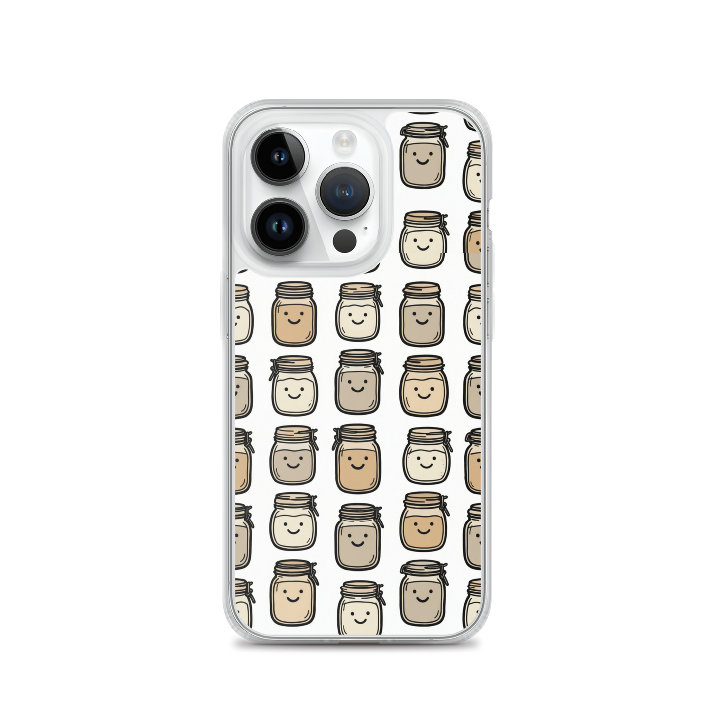 Cute Sourdough Starter Jars Clear Case for iPhone® iPhone 14 Pro Bags & Accessories > Phone Cases ZomaModa