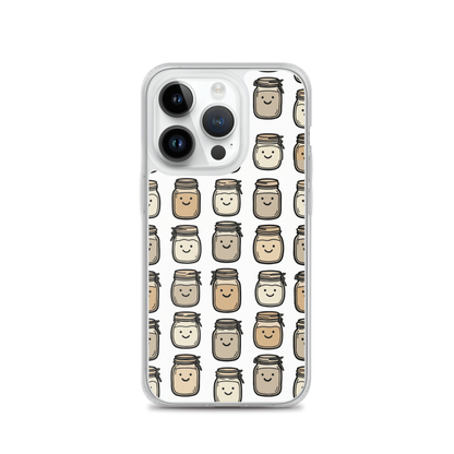 Cute Sourdough Starter Jars Clear Case for iPhone® iPhone 14 Pro Bags & Accessories > Phone Cases ZomaModa