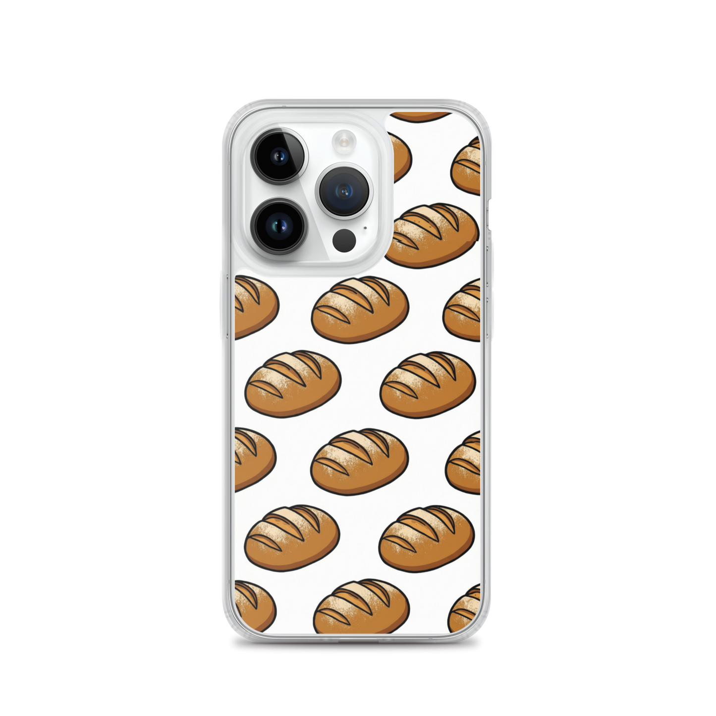 Floating Sourdough Loaves Pattern Clear Case for iPhone® iPhone 14 Pro Bags & Accessories > Phone Cases ZomaModa