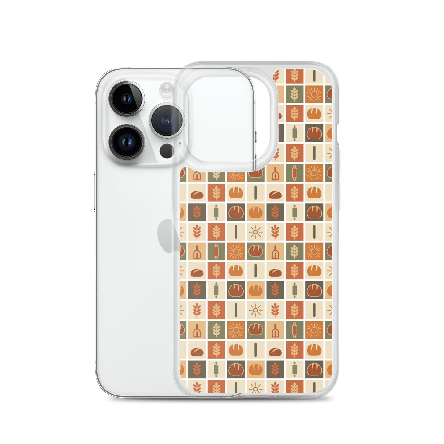 Retro Bread Stamp Clear Case for iPhone® Bags & Accessories > Phone Cases ZomaModa