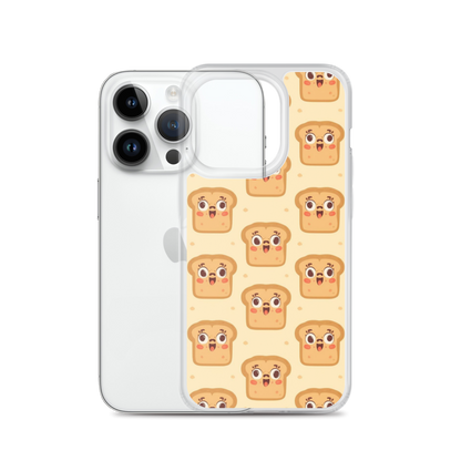 Funny Bread Faces Clear Case for iPhone® Bags & Accessories > Phone Cases ZomaModa