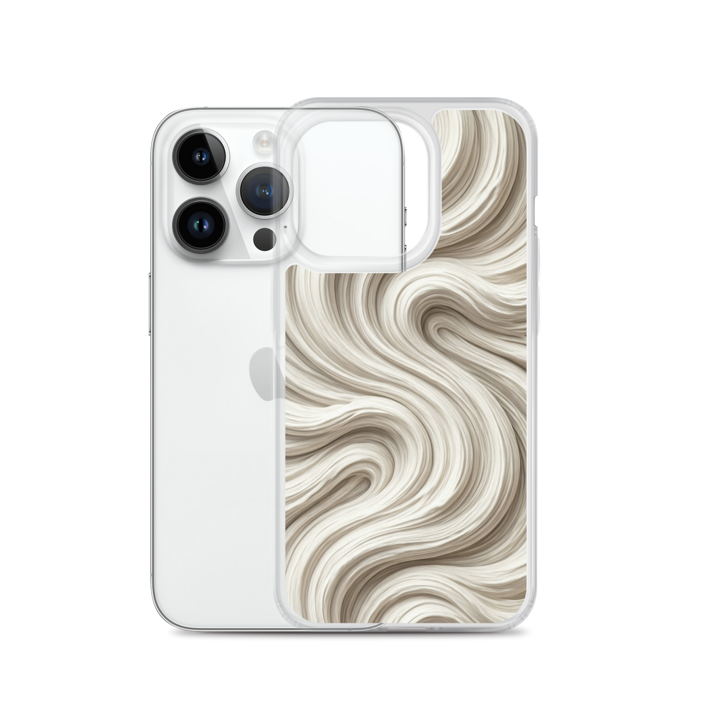 Minimal Flour Swirl Baking Clear Case for iPhone® Bags & Accessories > Phone Cases ZomaModa