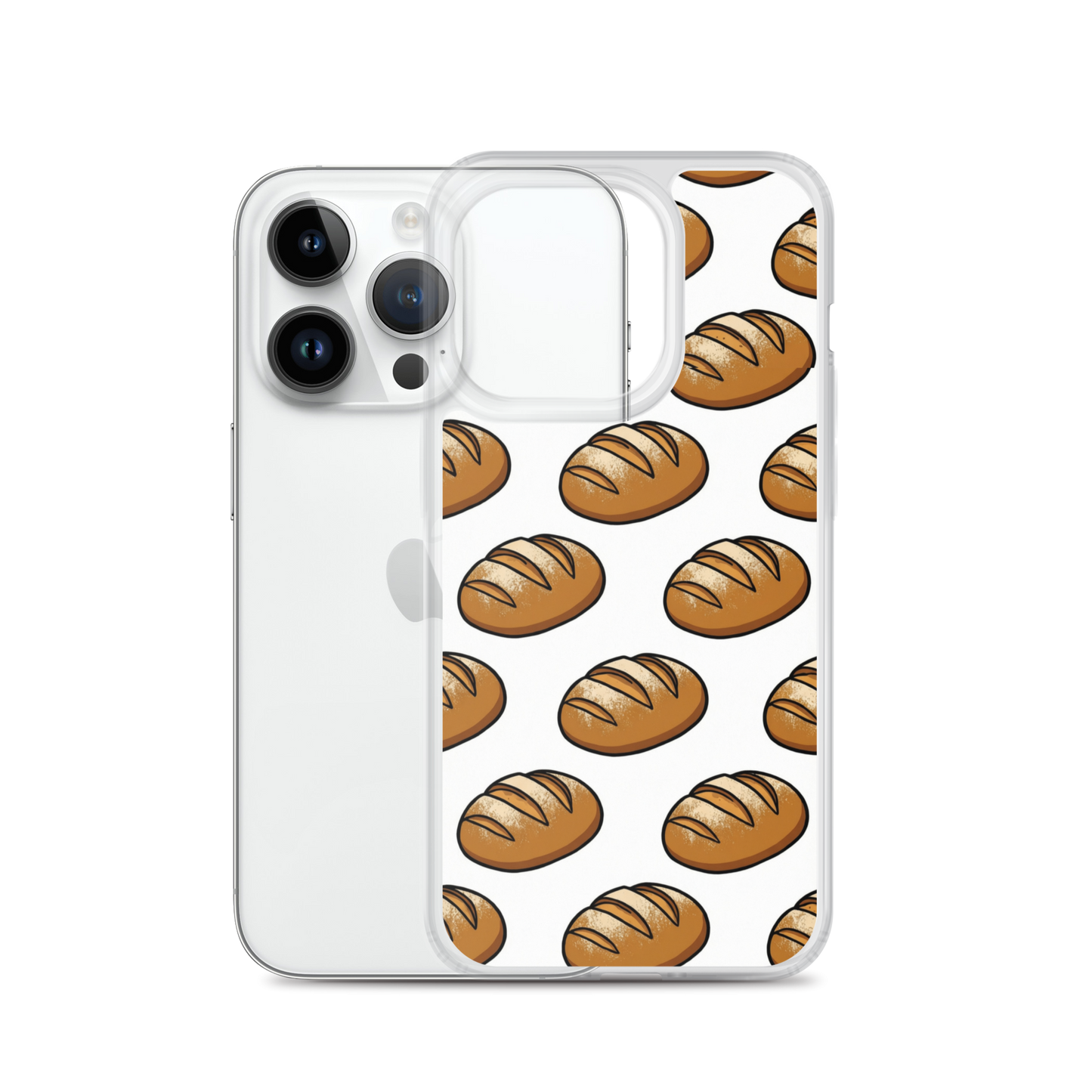 Floating Sourdough Loaves Pattern Clear Case for iPhone® Bags & Accessories > Phone Cases ZomaModa