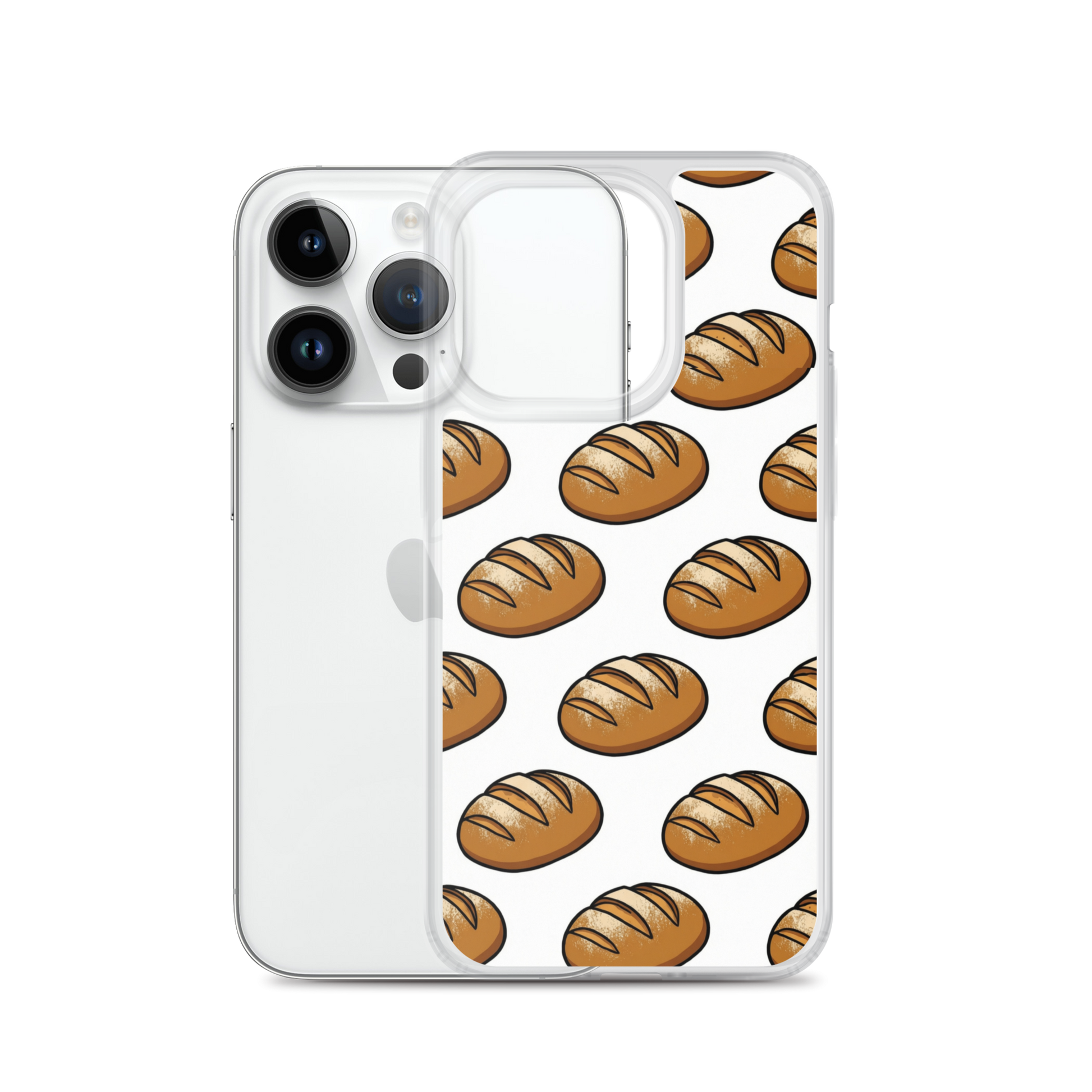 Floating Sourdough Loaves Pattern Clear Case for iPhone® Bags & Accessories > Phone Cases ZomaModa