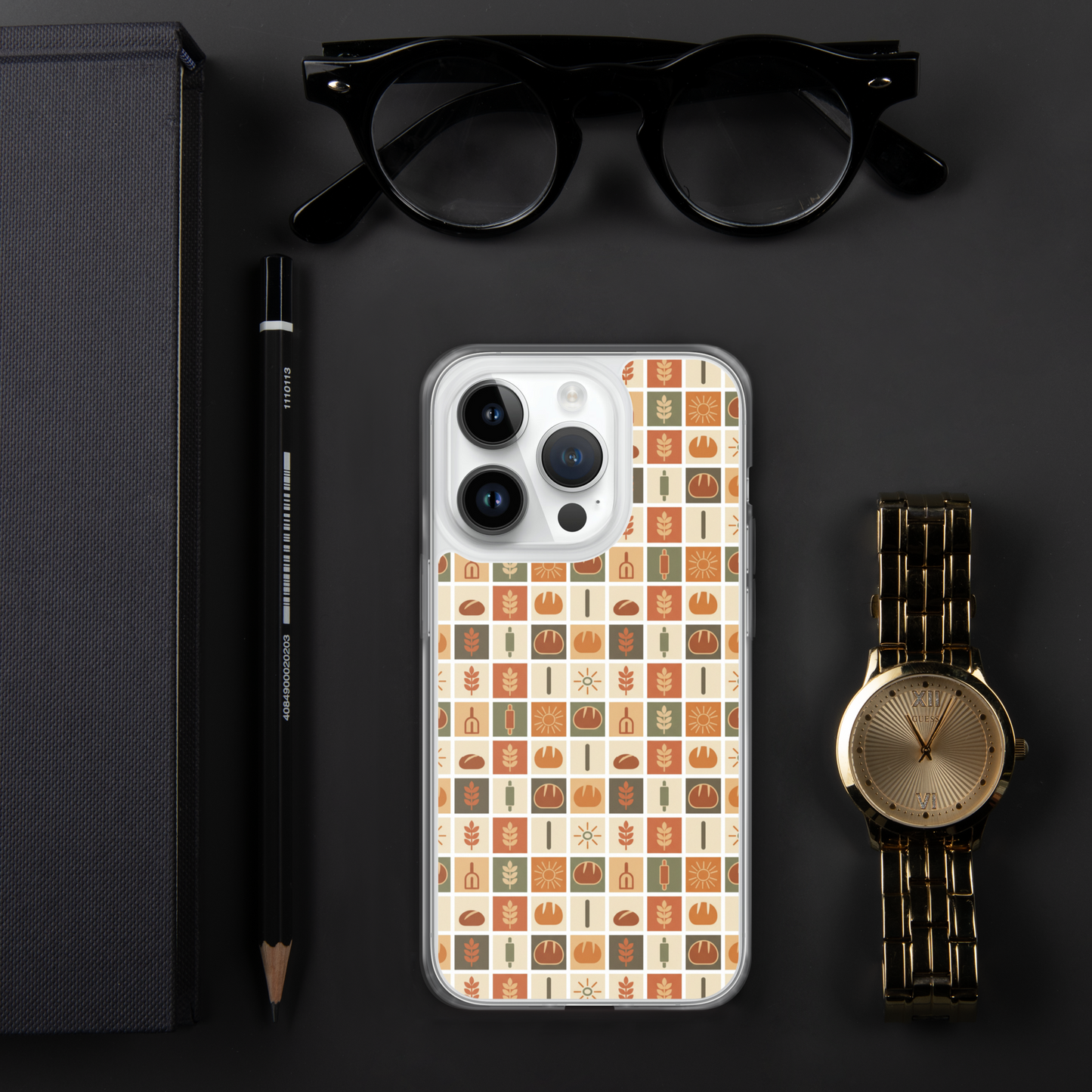 Retro Bread Stamp Clear Case for iPhone® Bags & Accessories > Phone Cases ZomaModa
