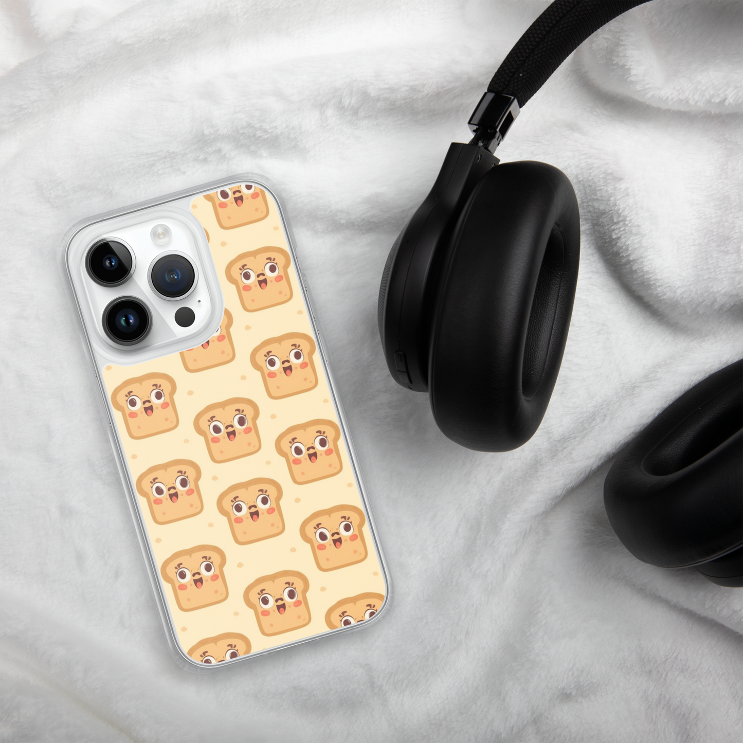 Funny Bread Faces Clear Case for iPhone® Bags & Accessories > Phone Cases ZomaModa
