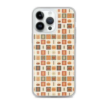 Retro Bread Stamp Clear Case for iPhone® iPhone 14 Pro Max Bags & Accessories > Phone Cases ZomaModa