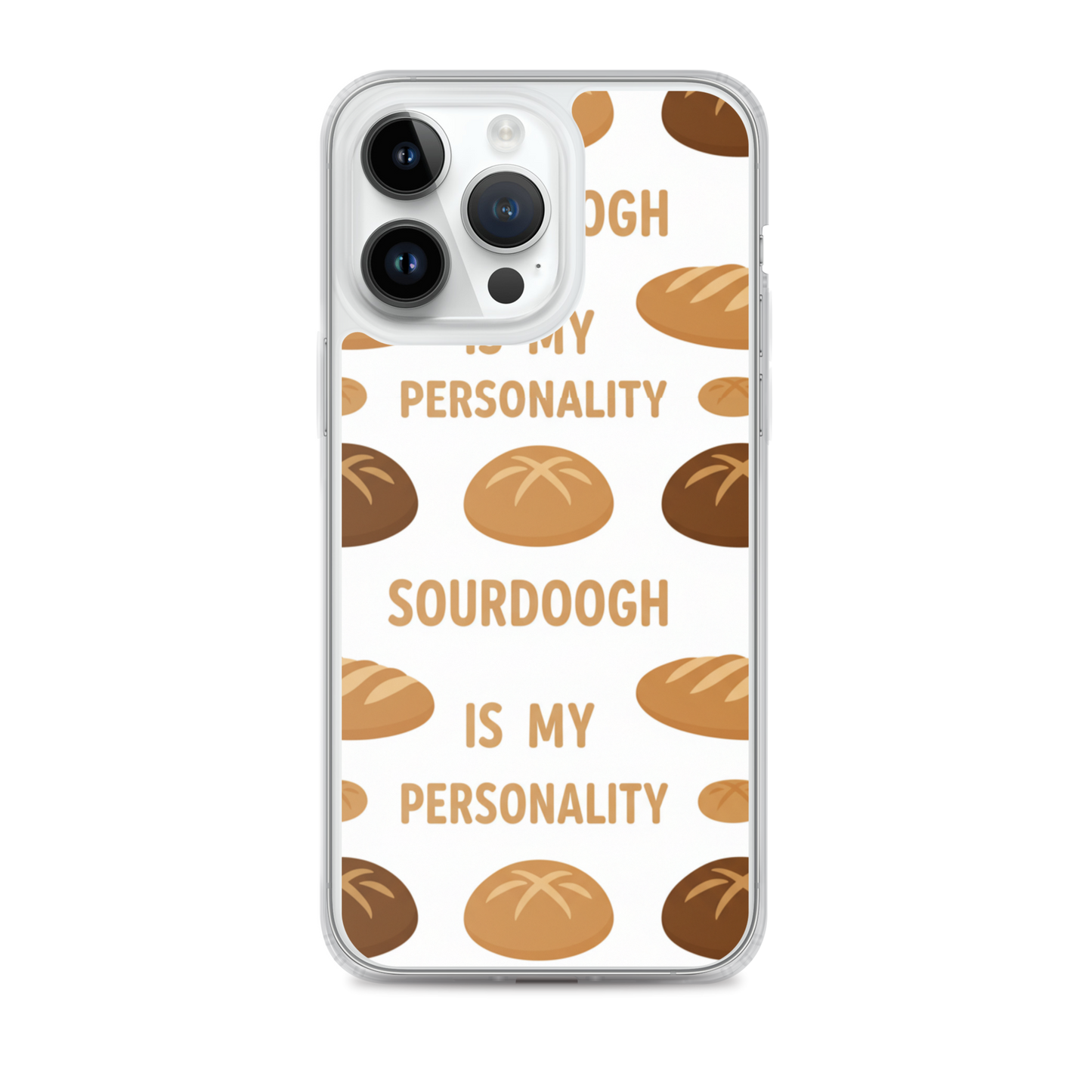 Sourdough Is My Personality Clear Case for iPhone® iPhone 14 Pro Max Bags & Accessories > Phone Cases ZomaModa