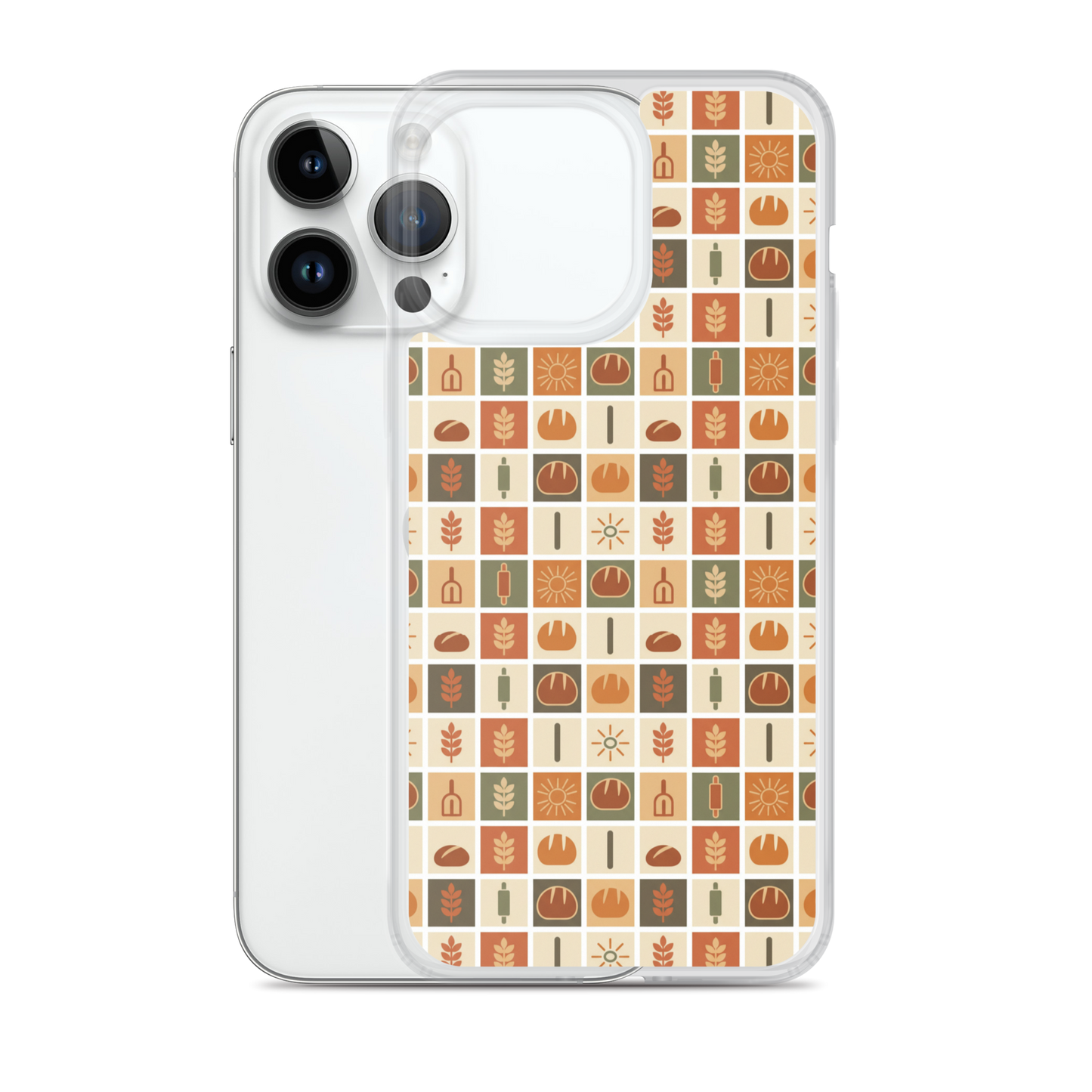 Retro Bread Stamp Clear Case for iPhone® Bags & Accessories > Phone Cases ZomaModa