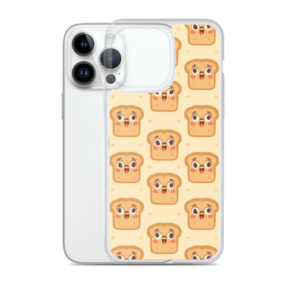 Funny Bread Faces Clear Case for iPhone® Bags & Accessories > Phone Cases ZomaModa