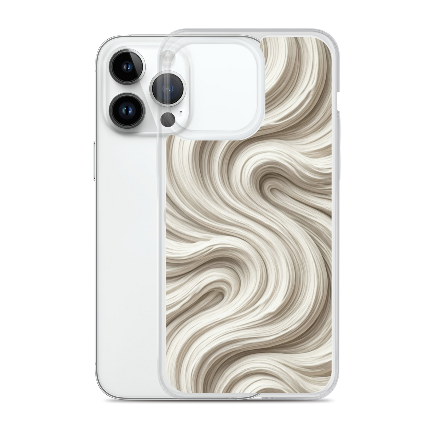 Minimal Flour Swirl Baking Clear Case for iPhone® Bags & Accessories > Phone Cases ZomaModa