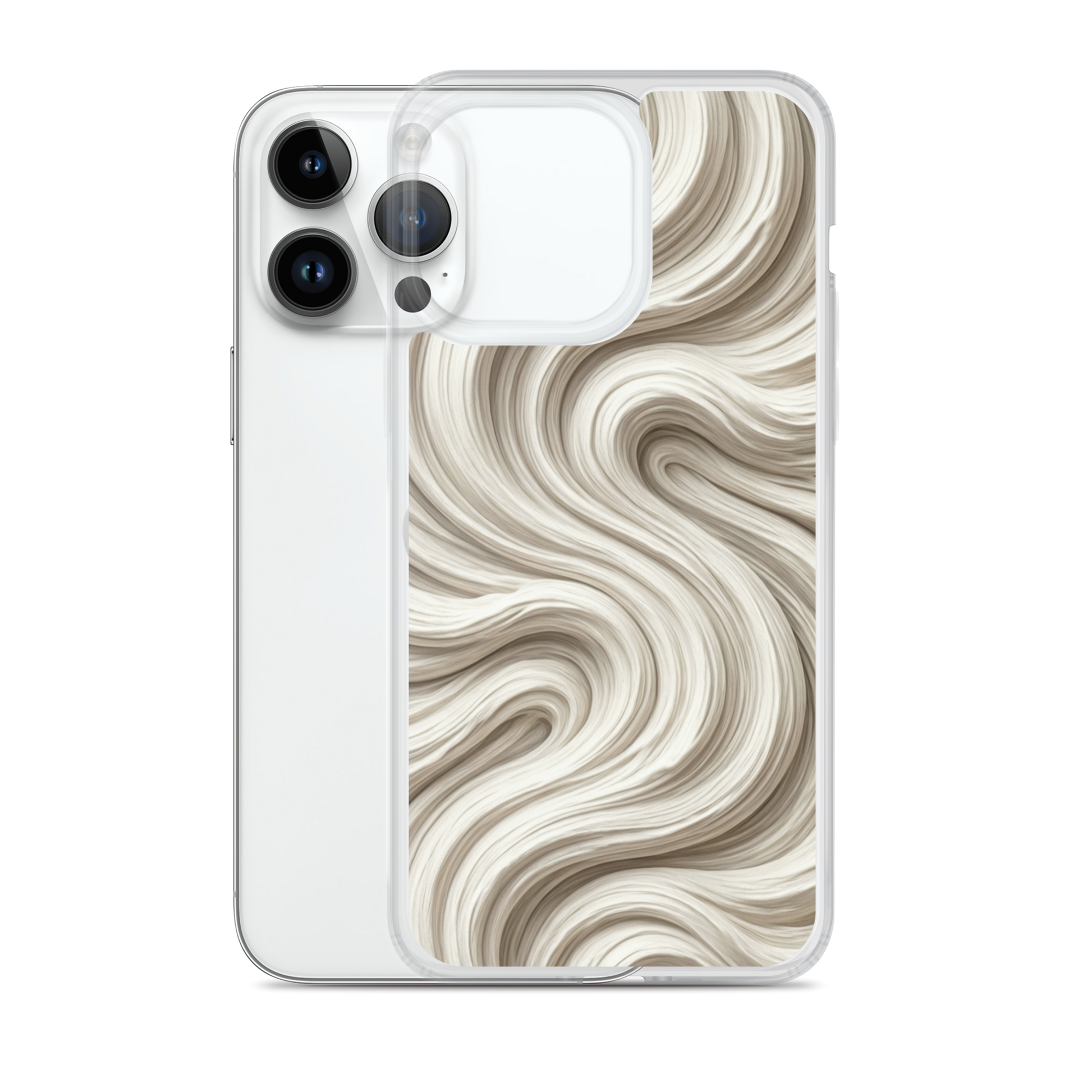 Minimal Flour Swirl Baking Clear Case for iPhone® Bags & Accessories > Phone Cases ZomaModa