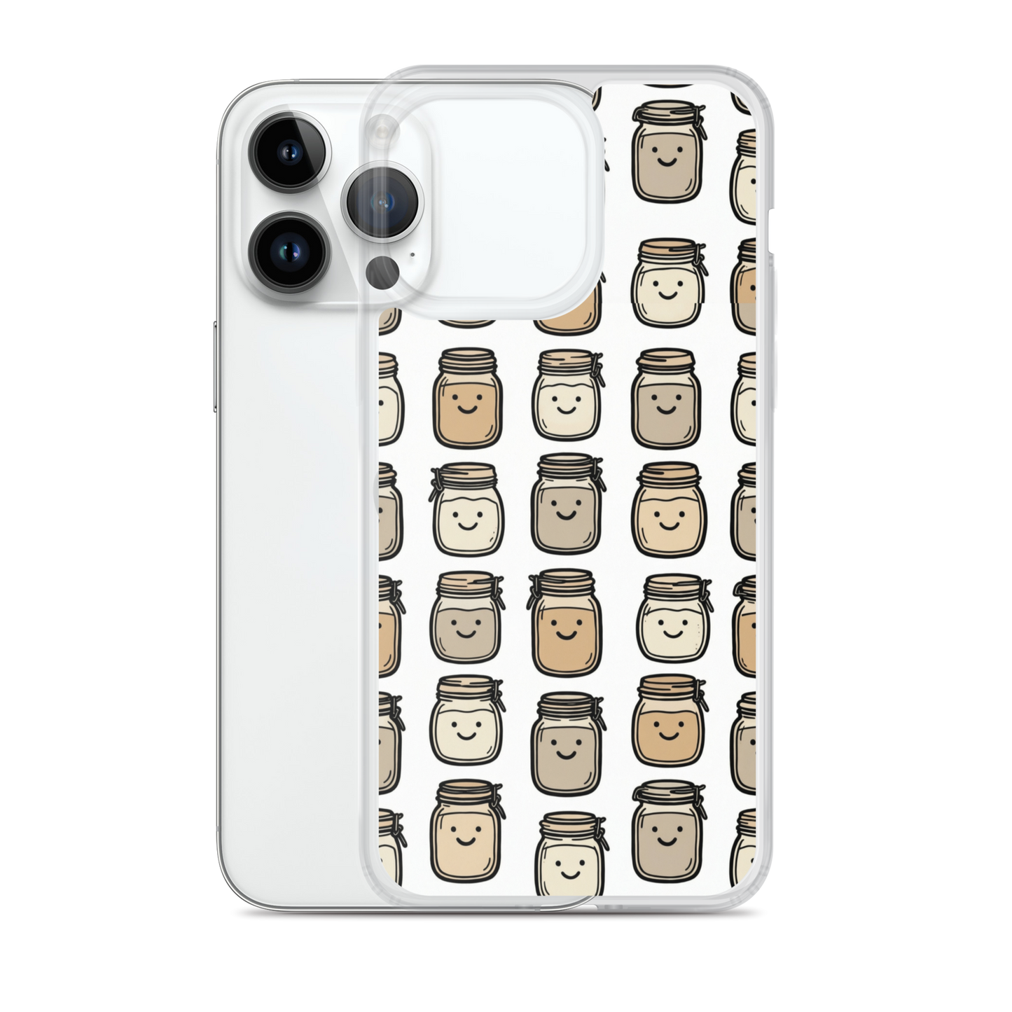 Cute Sourdough Starter Jars Clear Case for iPhone® Bags & Accessories > Phone Cases ZomaModa