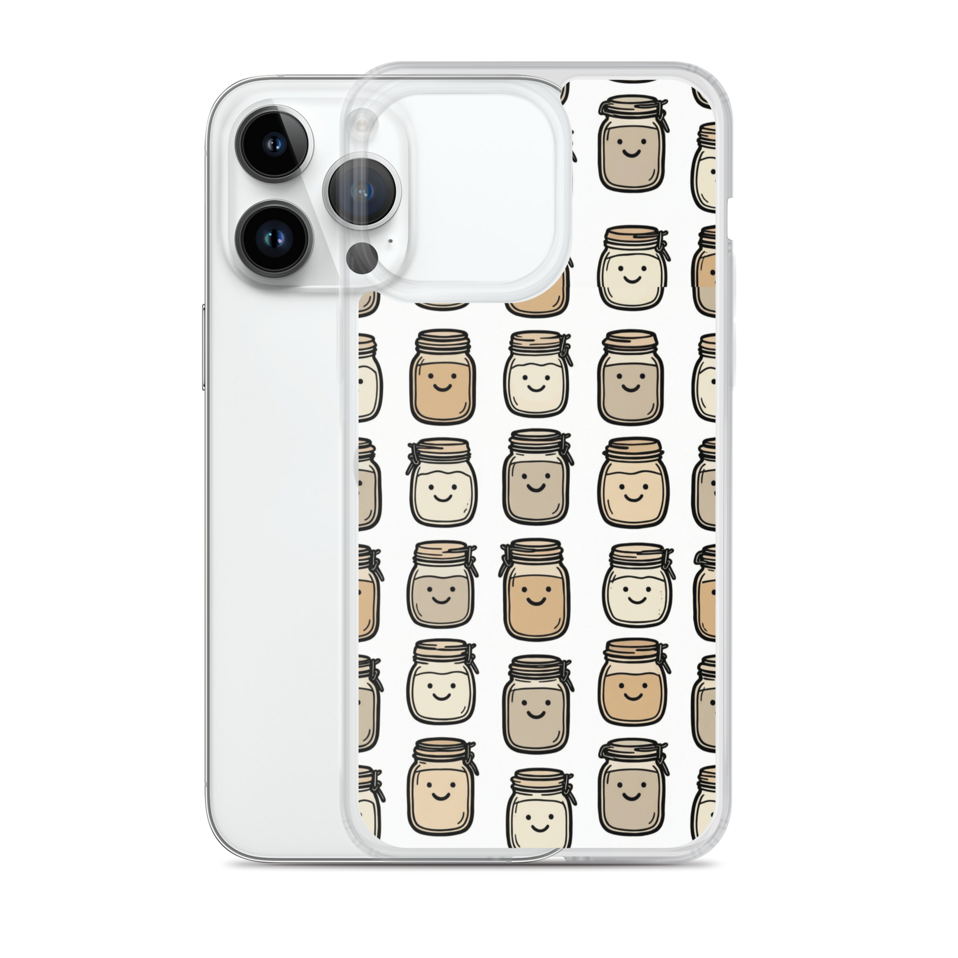 Cute Sourdough Starter Jars Clear Case for iPhone® Bags & Accessories > Phone Cases ZomaModa