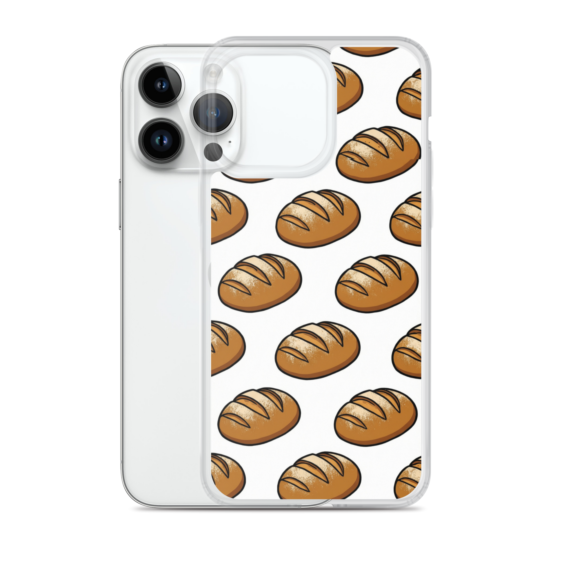 Floating Sourdough Loaves Pattern Clear Case for iPhone® Bags & Accessories > Phone Cases ZomaModa