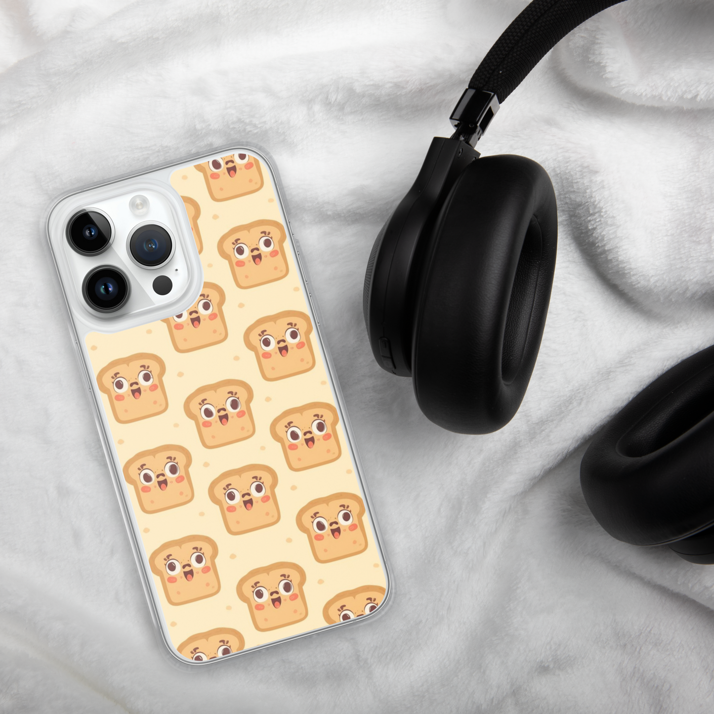 Funny Bread Faces Clear Case for iPhone® Bags & Accessories > Phone Cases ZomaModa
